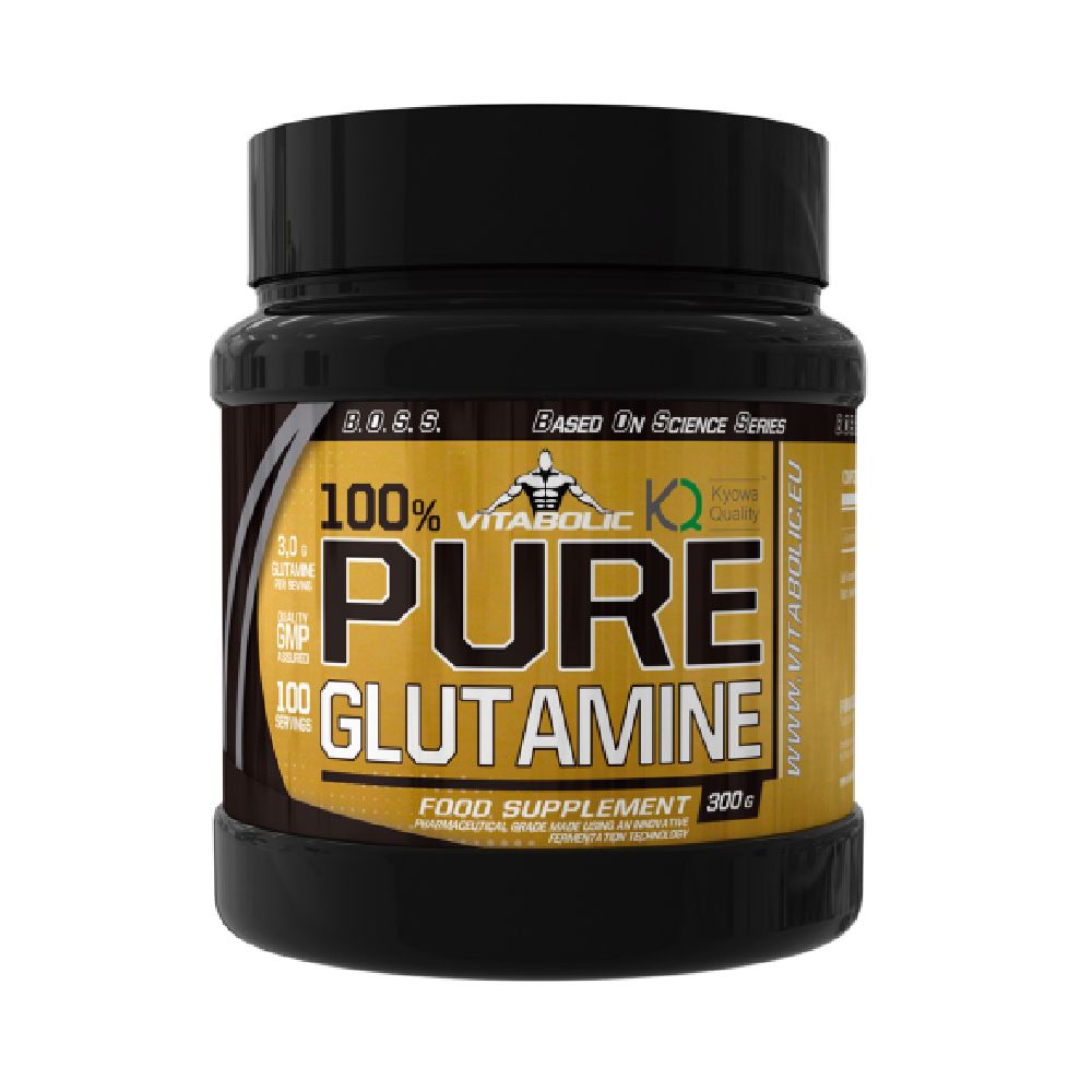 Glutamina | 100% glutamina pura, pudra, 300g, Vitabolic, Supliment alimentar pentru refacere 0