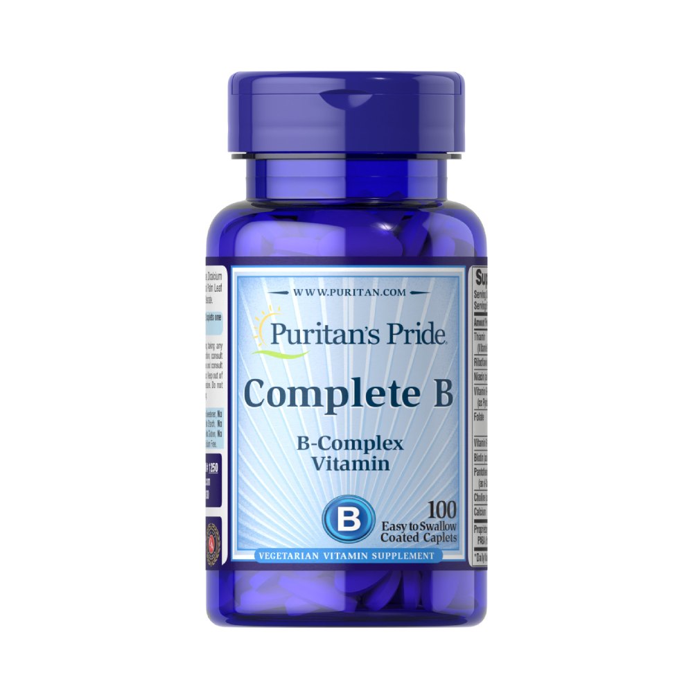 Complete B, 100 tablete, Puritan's Pride, Complex de vitamina B