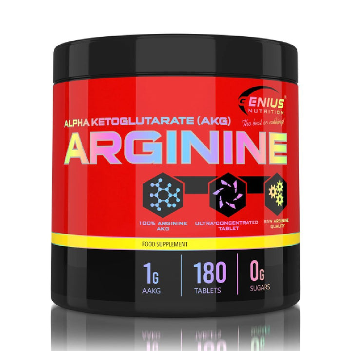 AAKG, 180 tablete, Genius Nutrition, Supliment alimentar pentru performanta 1