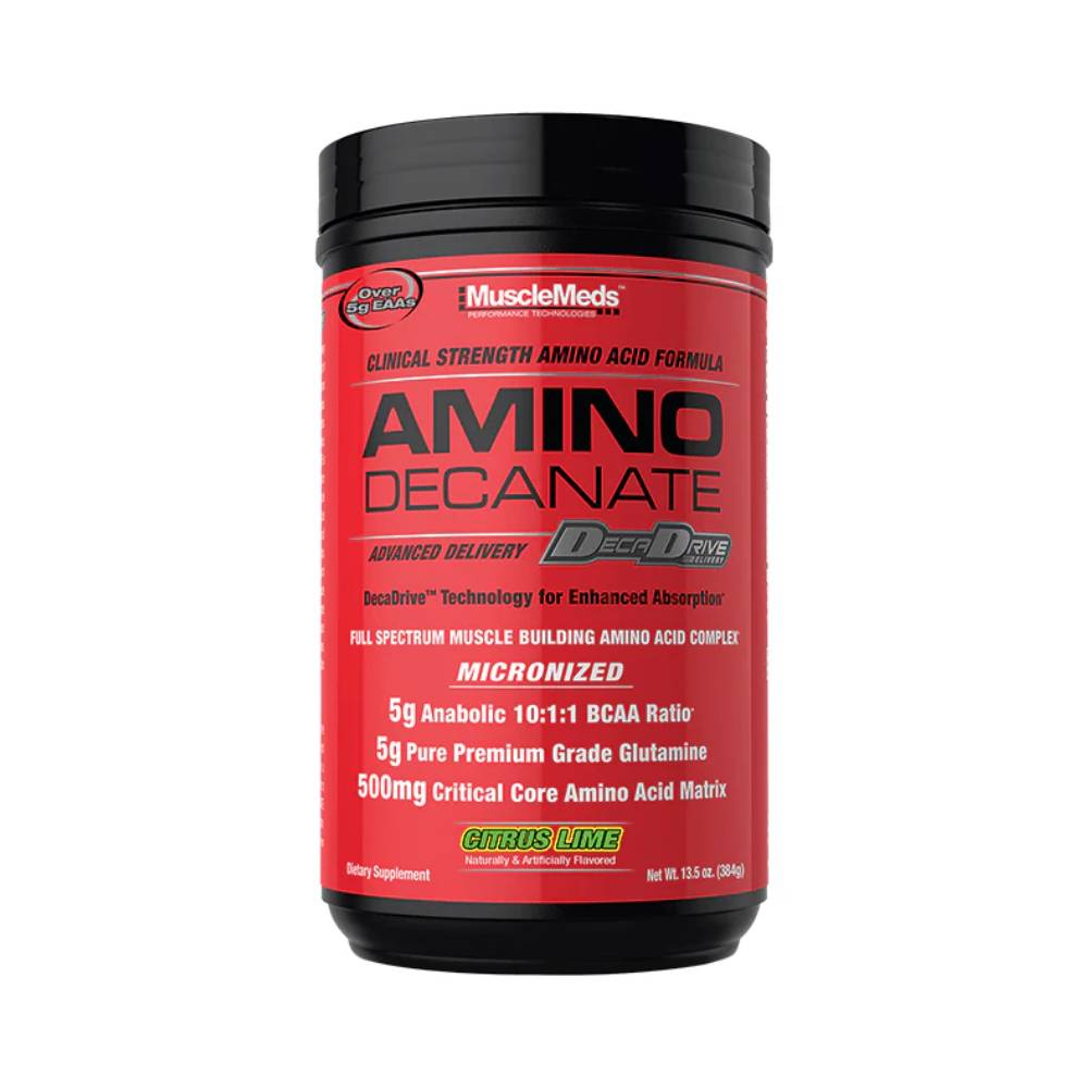 Black Friday - Reduceri Amino Decanate, pudra, 384g, Musclemeds, Complex de aminoacizi pentru recuperare Citrus Lime Promotie 1