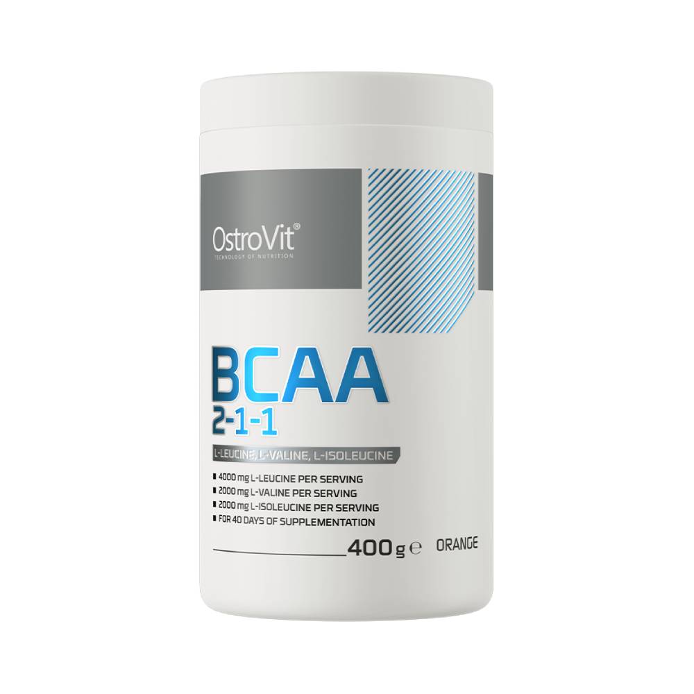 Black Friday - Reduceri BCAA 2 - 1 - 1 400g, pudra, Ostrovit, Aminoacizi cu catena ramificata Lemon Promotie 1