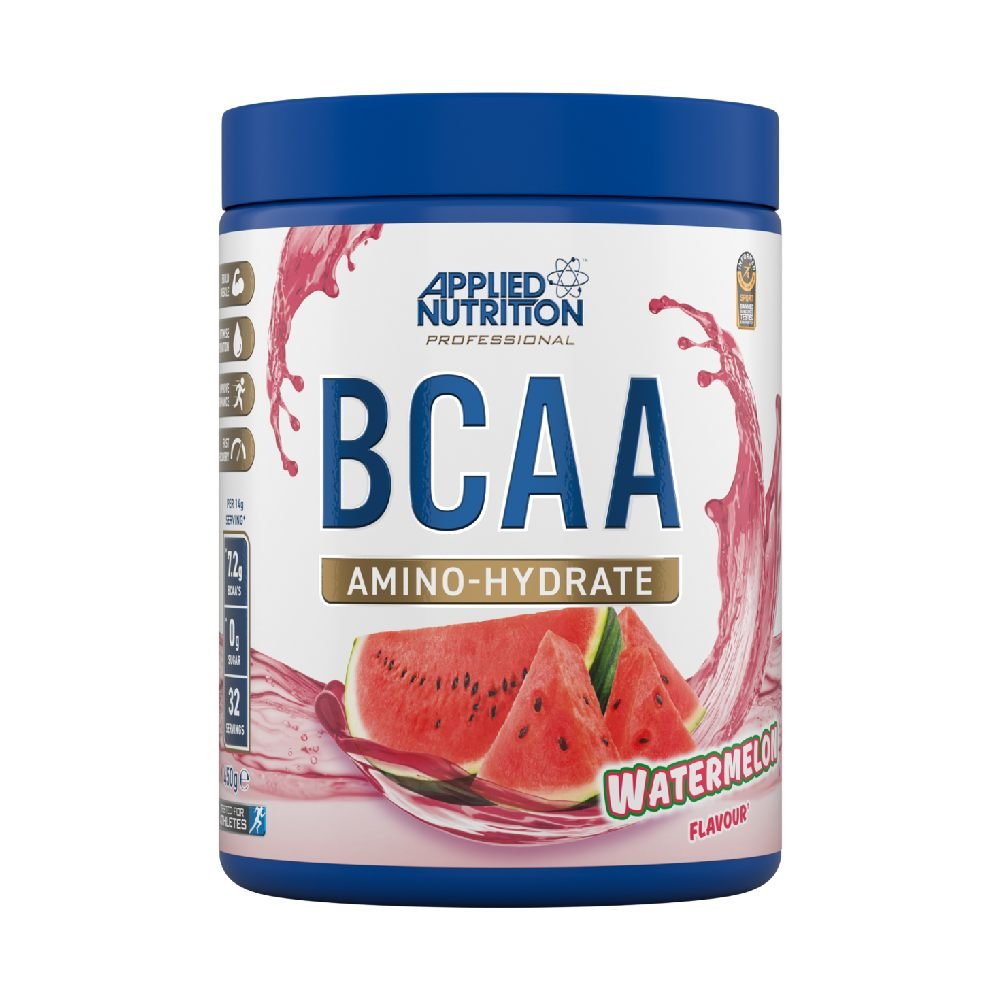 Aminoacizi BCAA Amino Hydrate 450g, pudra, Applied Nutrition, Cu electroliti pentru hidratare Watermelon 1