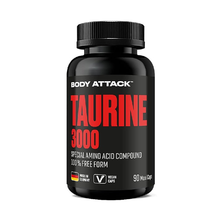 Aminoacizi Taurina 3000mg, 90 capsule, Body Attack, Supliment alimentar pentru performanta 1