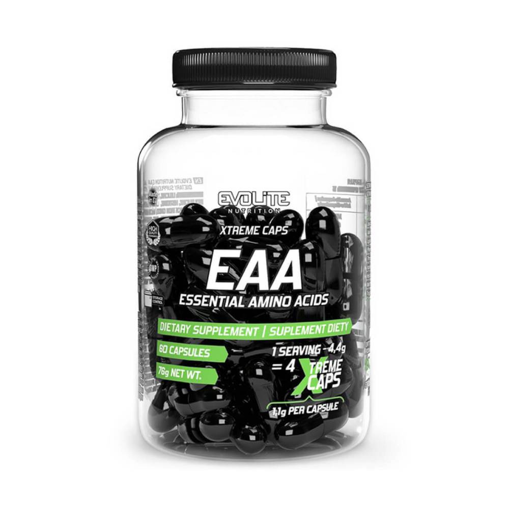 Aminoacizi Xtreme Caps EAA, 60 capsule, Evolite Nutrition, Aminoacizi esentiali 1