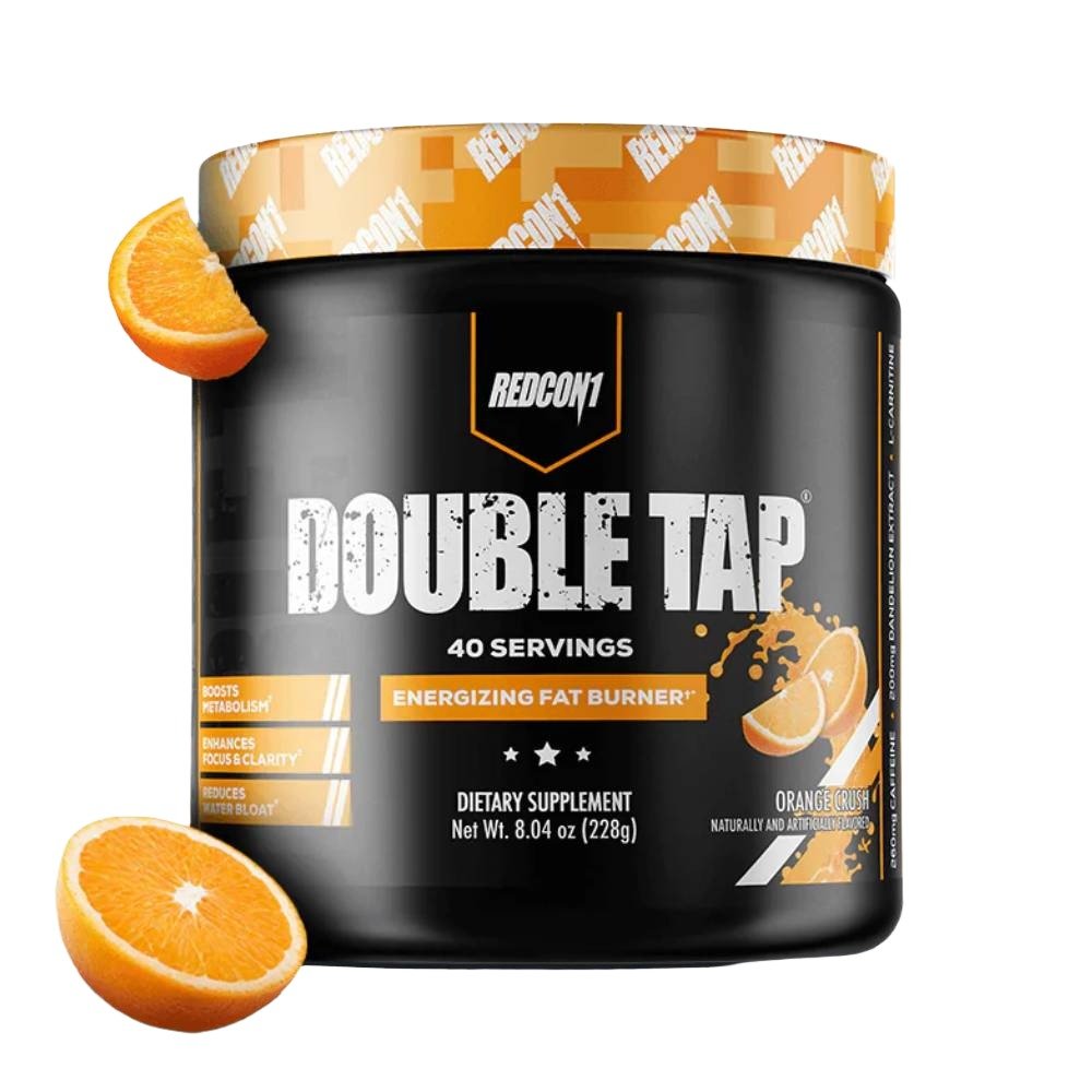 Black Friday - Reduceri Double Tap pudra, 232g, Redcon1, Arzator grasimi Orange Crush Promotie 2