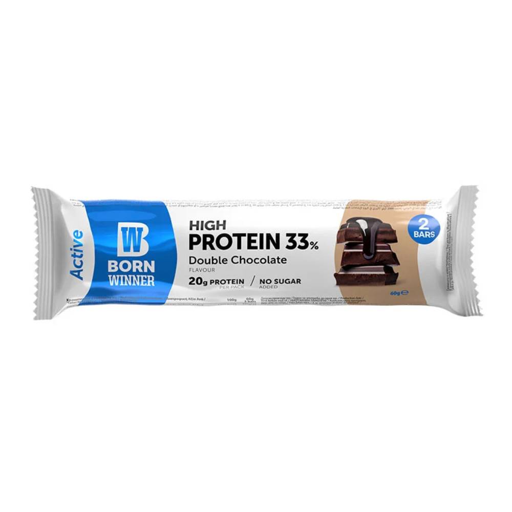 Black Friday - Reduceri Baton proteic Active 2x30g, Born Winner Double Chocolate Promotie 1