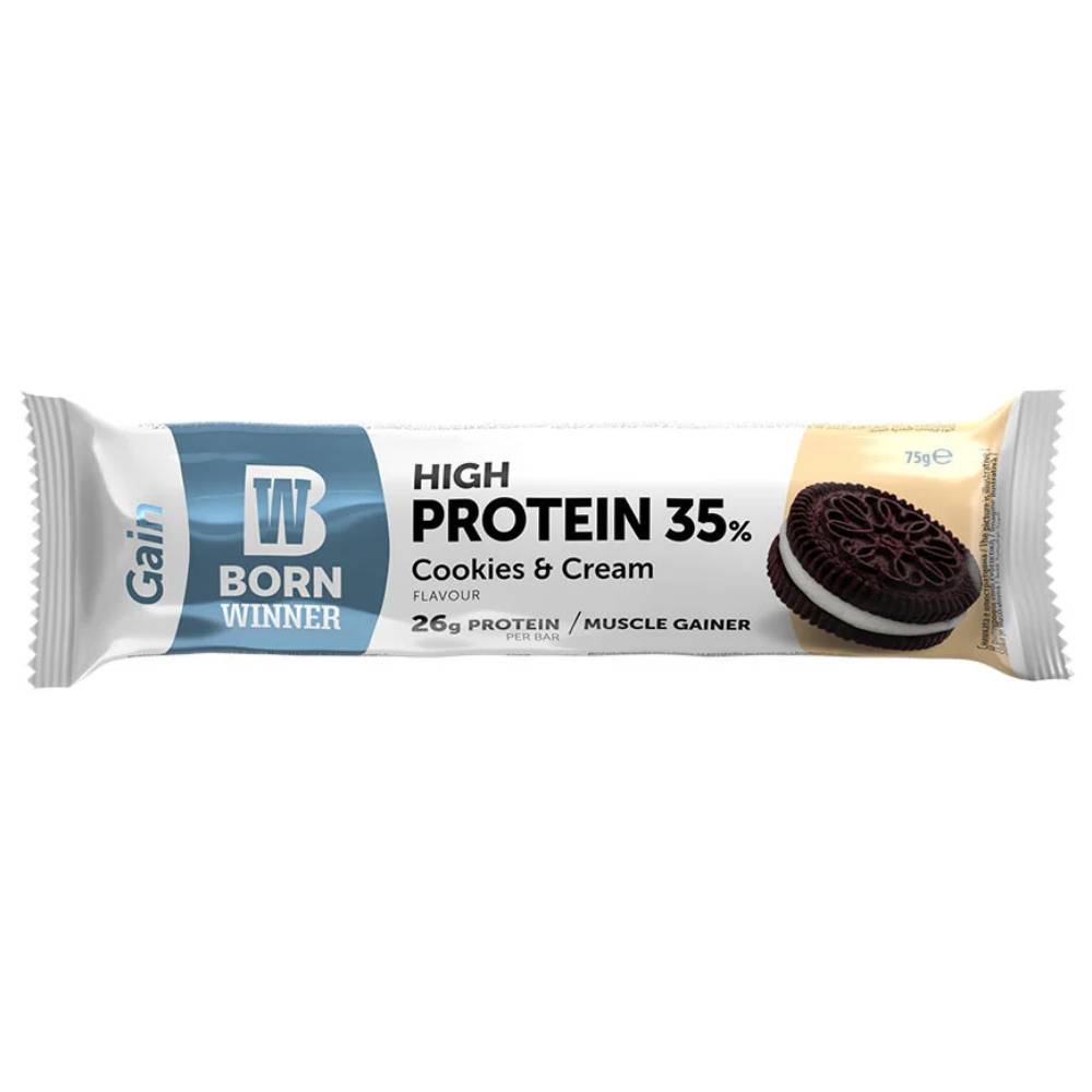 Black Friday - Reduceri Baton proteic Gain 75g, Born Winner Cookies & Cream Promotie 2