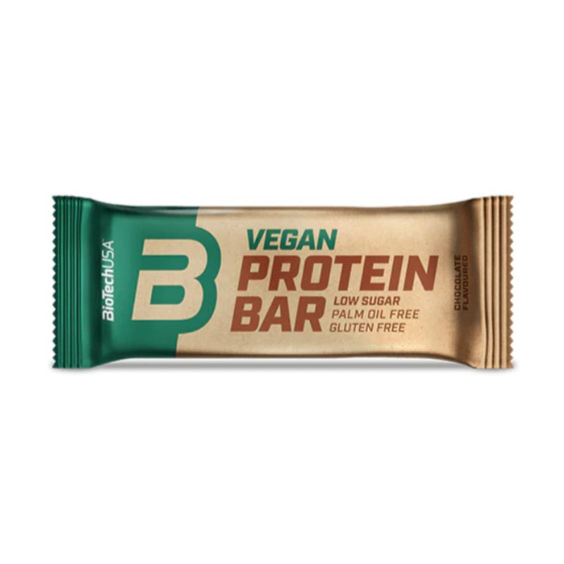 Batoane proteice | Baton proteic vegan, 50g, Biotech USA 0