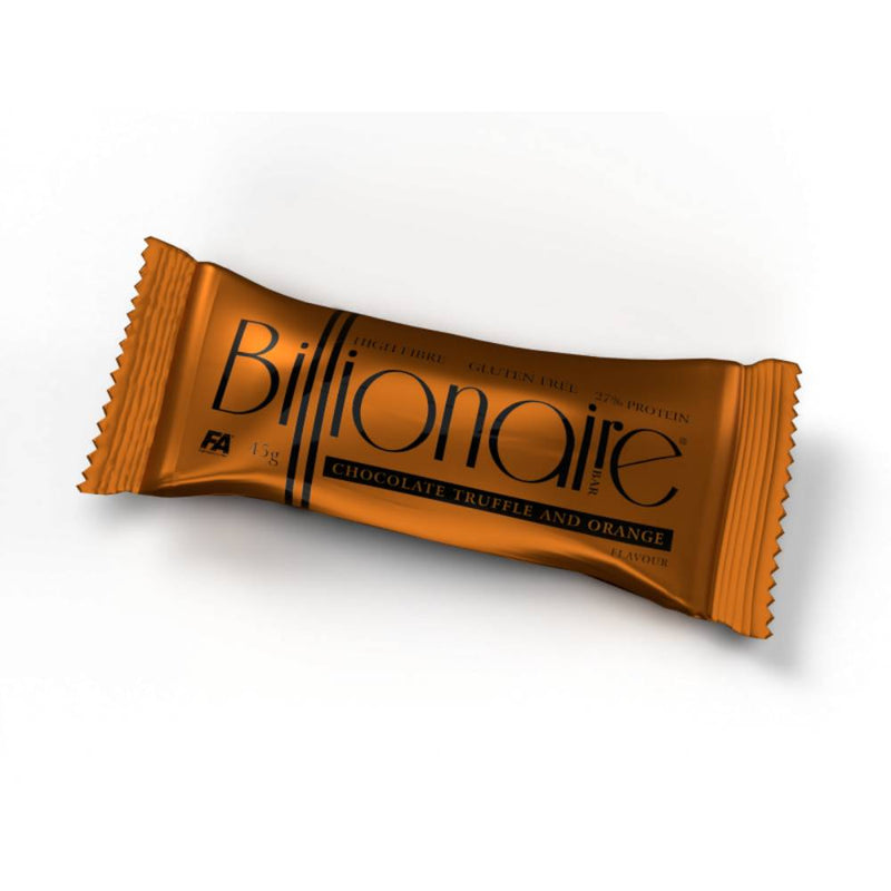 Batoane Billionare Bar, 45g, Fitness Authority, Baton proteic Chocolate Truffle and Orange 1