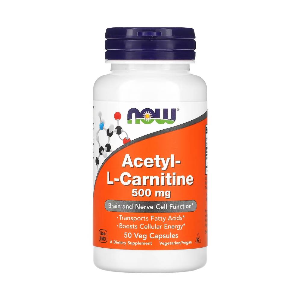 Now Foods | Acetil-L-Carnitina 50 capsule, Now Foods, Supliment alimentar pentru sanatate 0