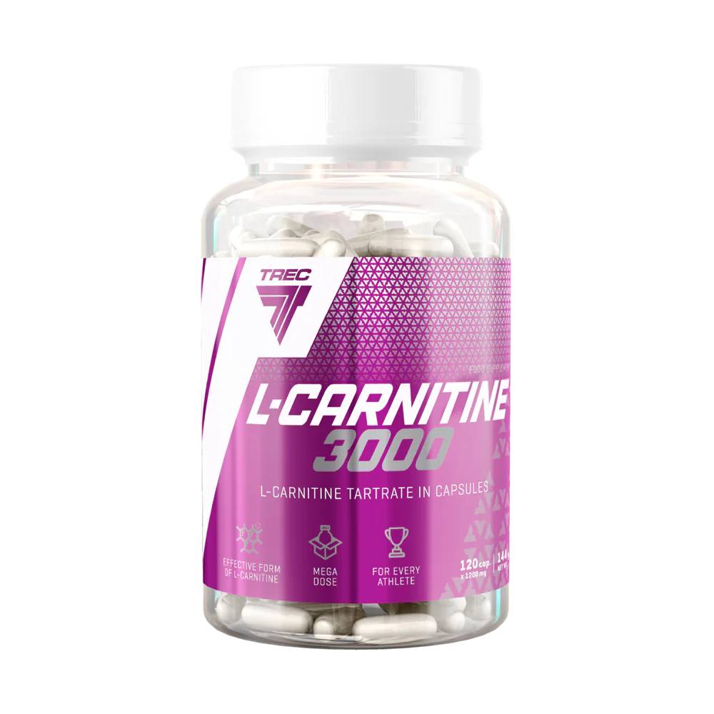 Black Friday - Reduceri L - carnitina 3000, 120 capsule, Trec Nutrition, Supliment alimentar pentru slabire Promotie 1