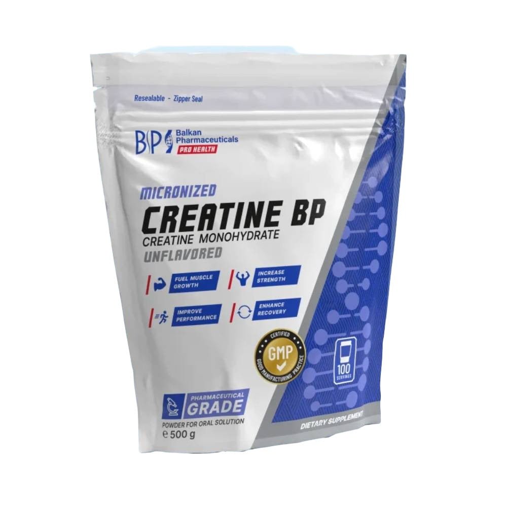 Black Friday - Reduceri Creatina BP pudra, 500g, Balkan Pharmaceuticals, Supliment alimentar crestere masa musculara Orange Promotie 1