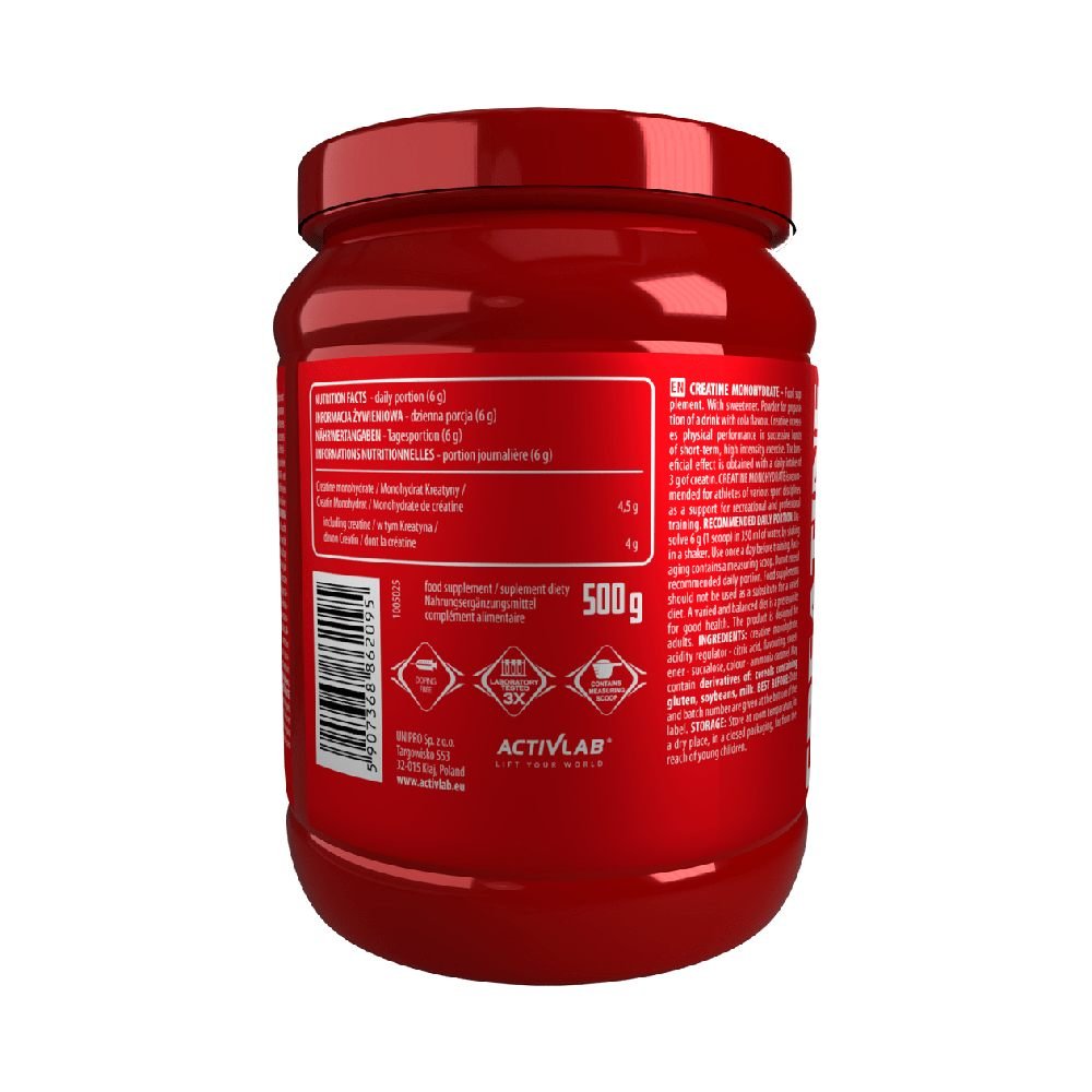 Creatina | Creatina Monohidrata, pudra, 500g, Activlab, Cresterea masei musculare 1