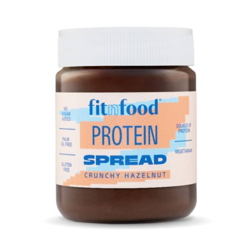 Black Friday - Reduceri Protein Spread, 250g, Fitnfood, Crema tartinabila proteica Crunchy hazelnut Promotie 2