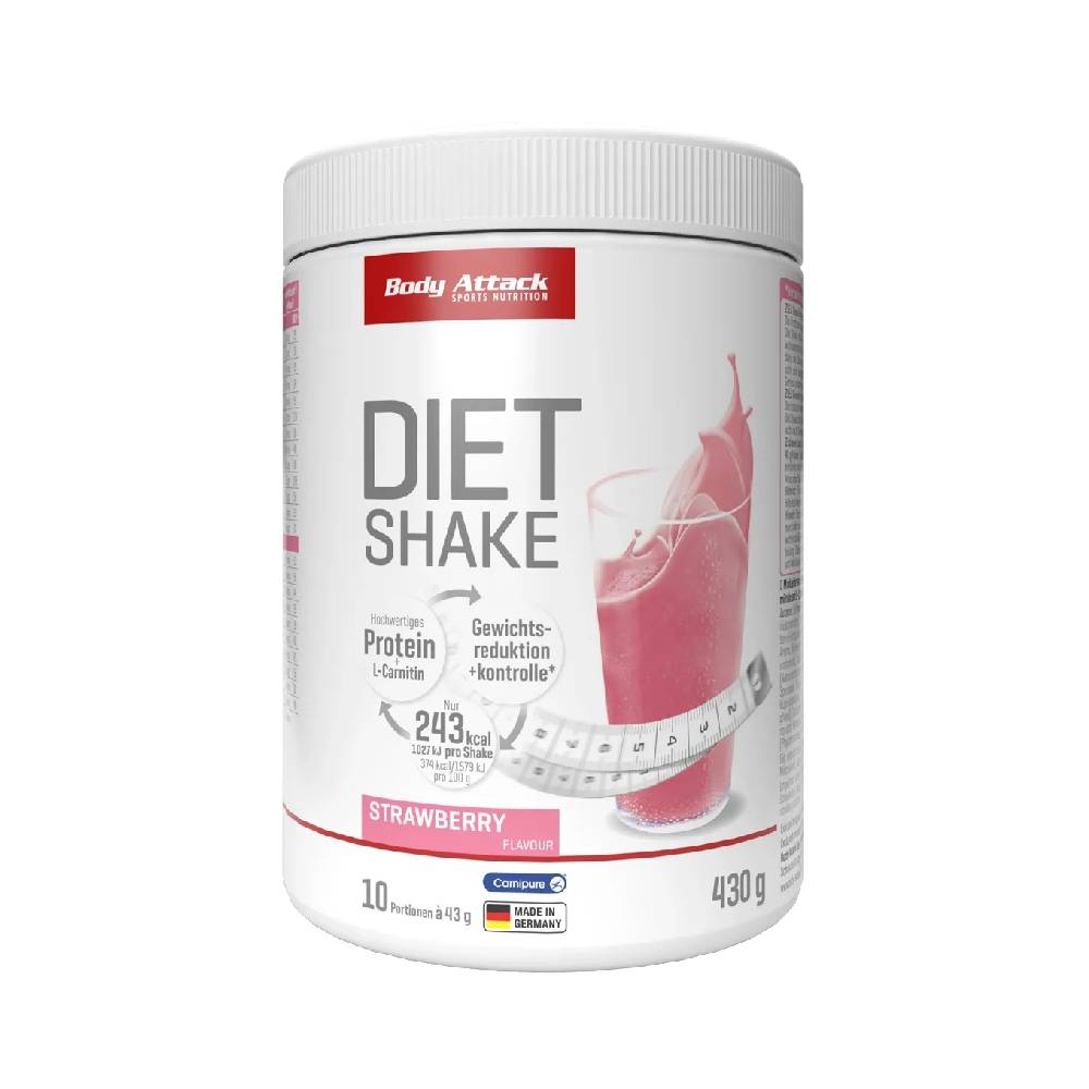 Diet Shake pudra, 430g, Body Attack, Shake cu vitamine si minerale inlocuitor de masa 1