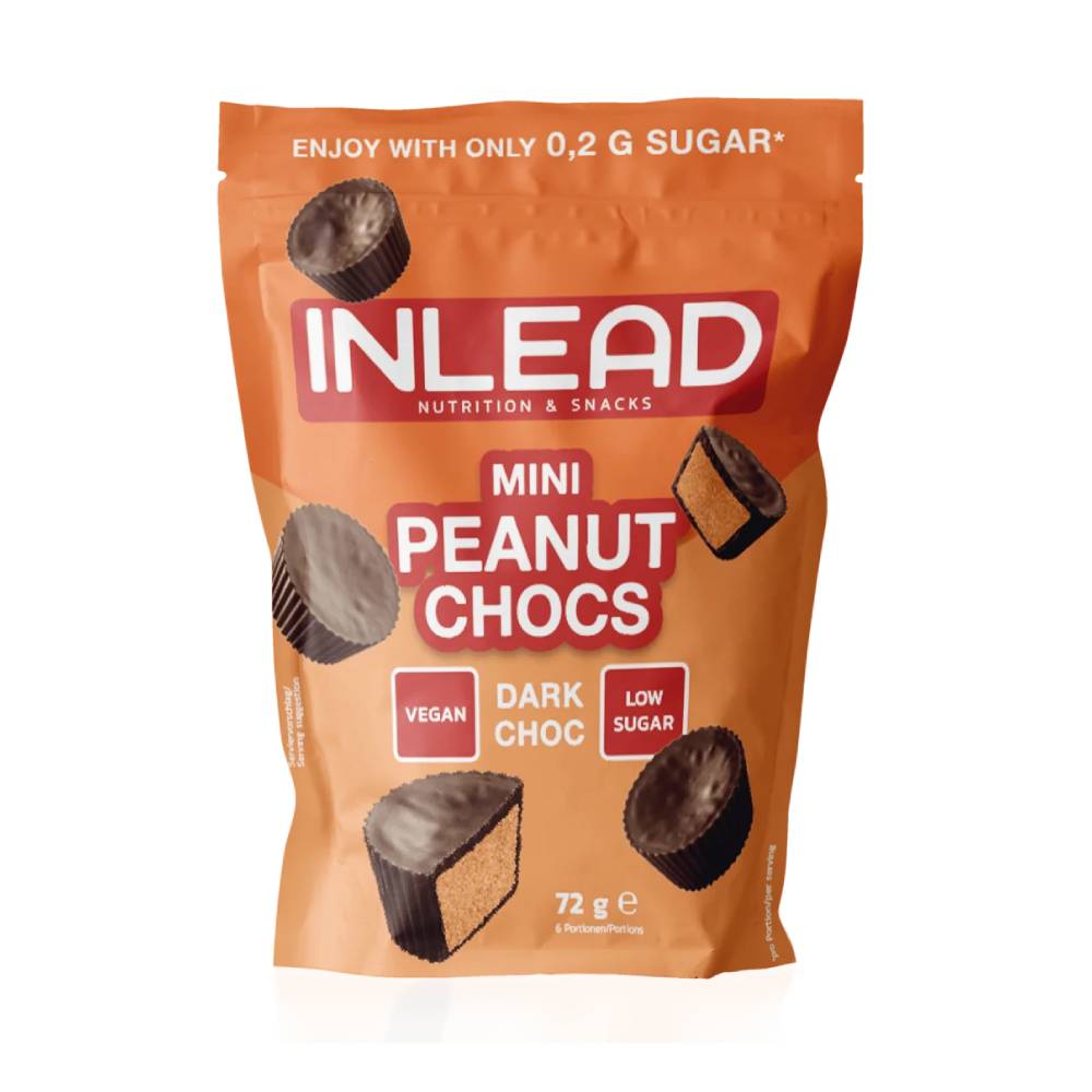 Dulciuri fara zahar Peanut Chocs, 72g, Inlead, Gustare dulce 1