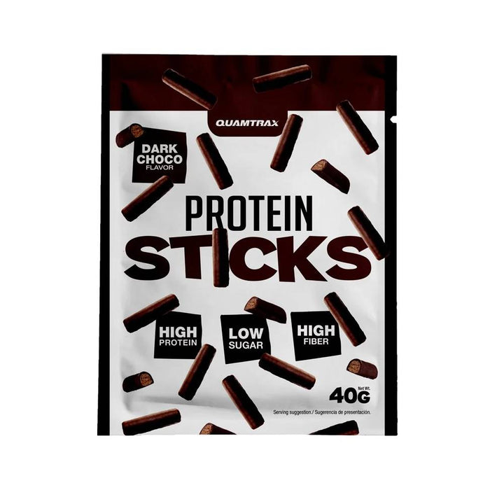 Black Friday - Reduceri Protein Sticks 40g, Quamtrax, Desert bastonase proteice Dark Choco Promotie 1