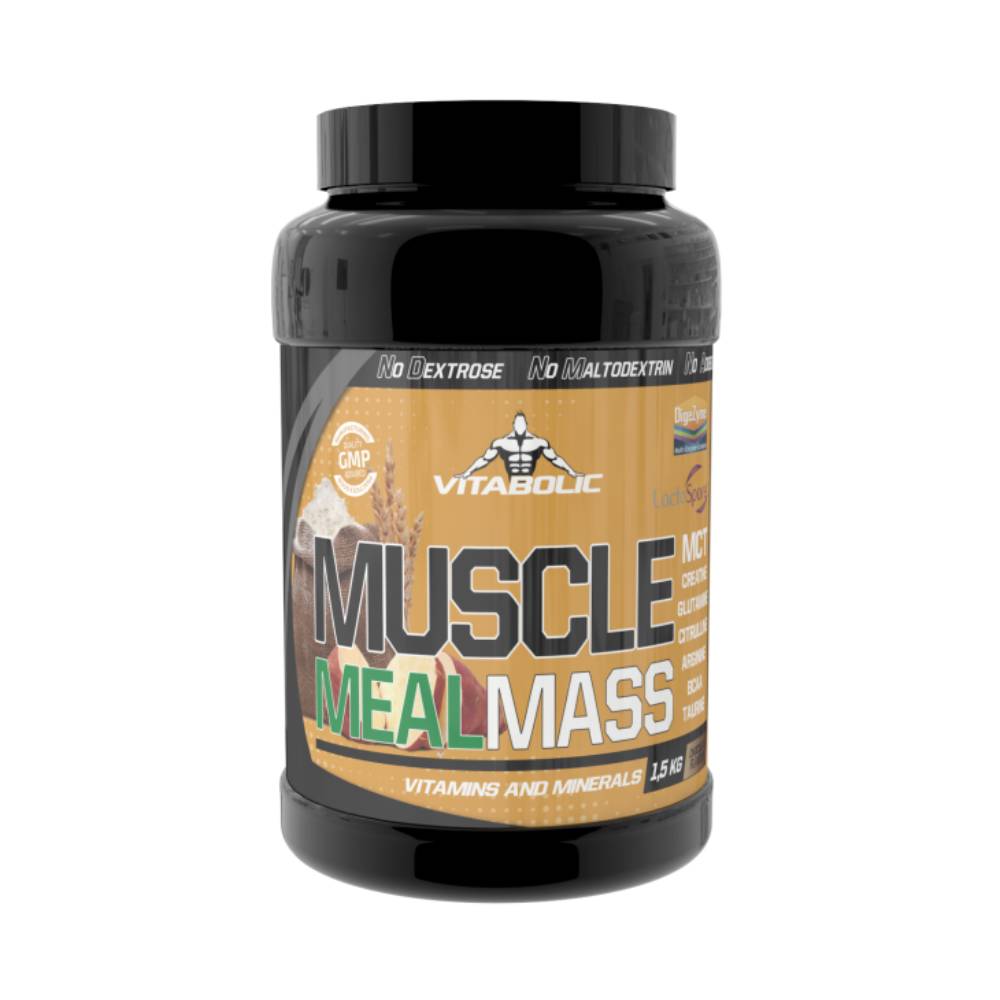 Gainer Muscle Meal Mass, pudra, 1,5kg, Vitabolic, Supliment crestere masa musculara 1