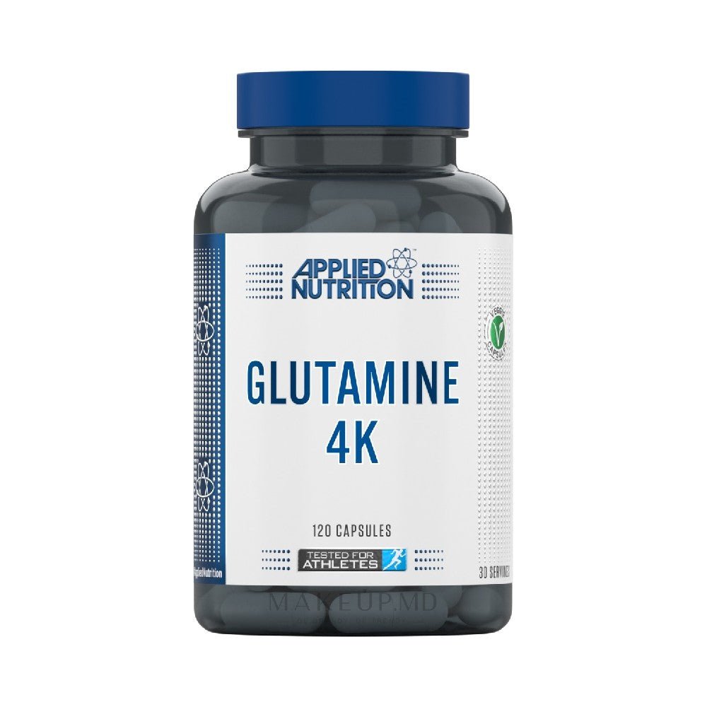 Glutamina | Glutamina 4K, 120 capsule, Applied Nutrition, Supliment alimentar pentru refacere 0