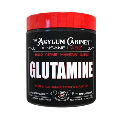 Glutamina | Glutamina pudra, 200g, Insane Labz, Supliment alimentar pentru recuperare 0