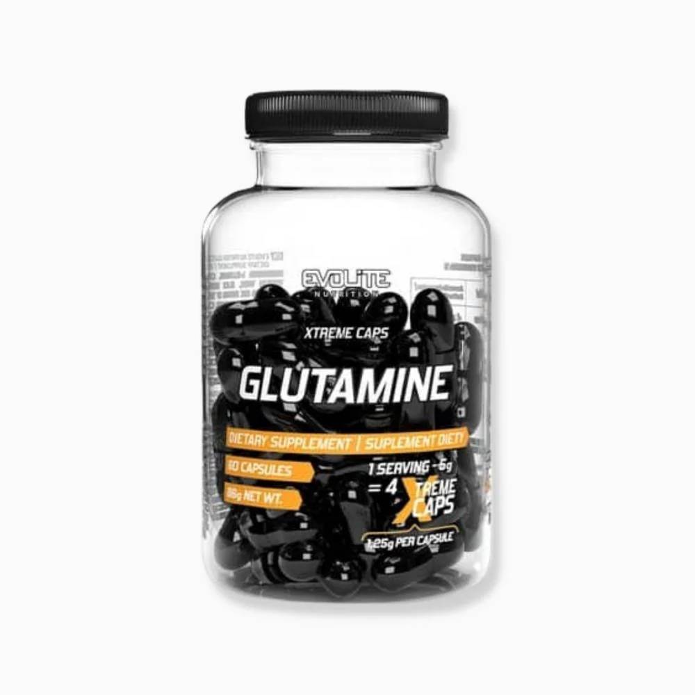 Glutamina Glutamina Xtreme Caps, 60 capsule, Evolite Nutrition, Supliment alimentar pentru recuperare 1