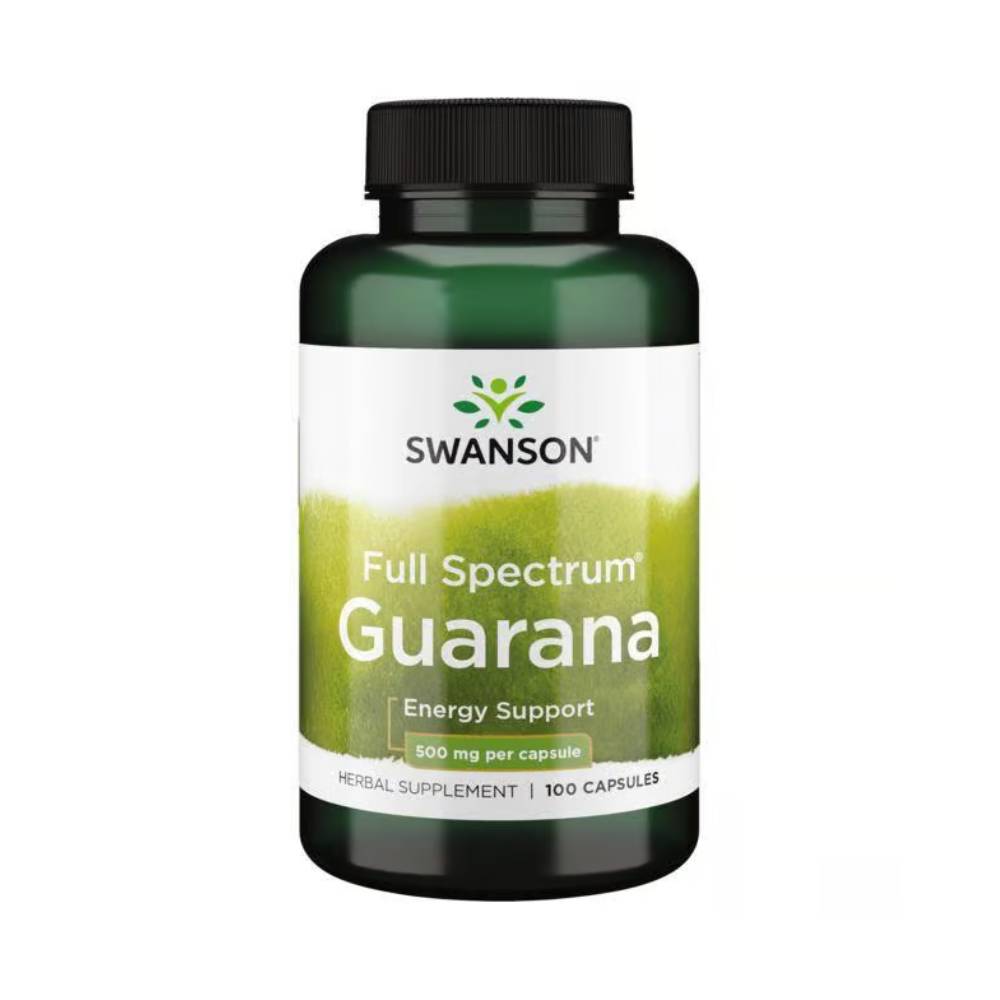 Guarana 500mg, 100 capsule, Swanson, Supliment alimentar pentru sanatate 1