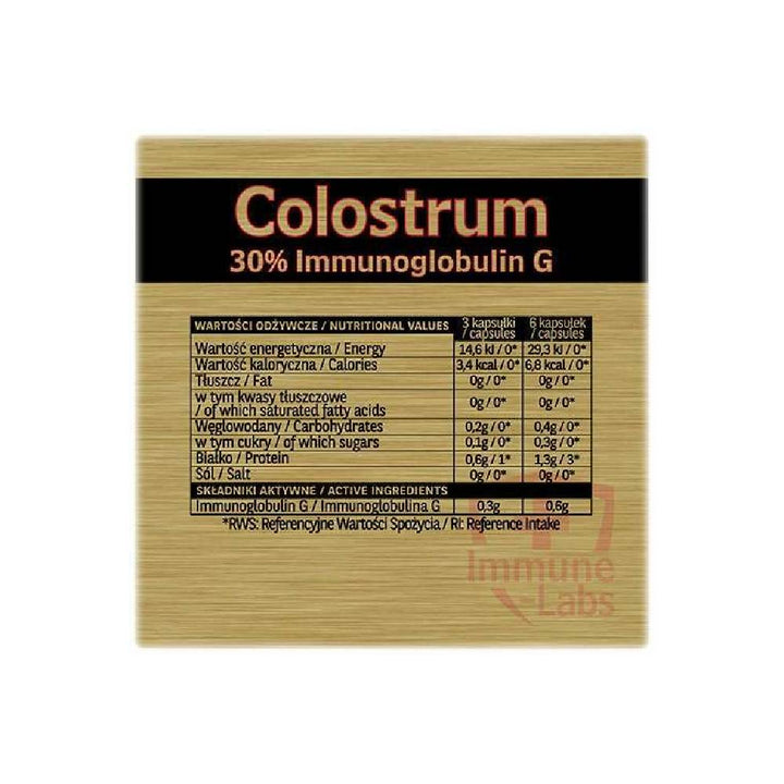 Immune Labs | Colostru bovin, 150 capsule, Immune Labs, Supliment alimentar pentru sanatate 1