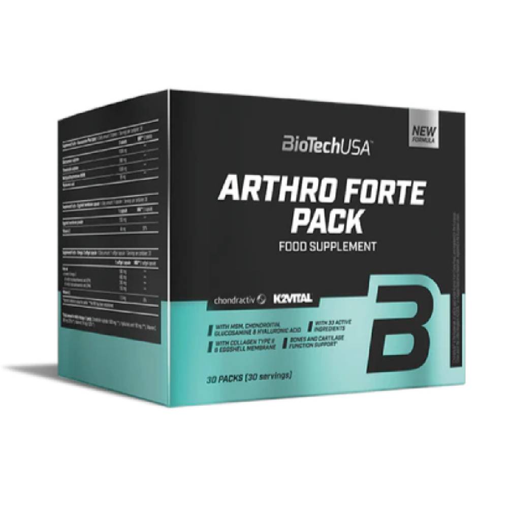 Oase si articulatii Arthro Forte, 30 packs, Biotech USA, Supliment alimentar pentru articulatii 1