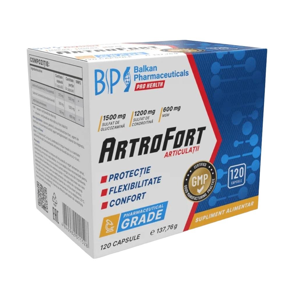 Black Friday - Reduceri Artro Fort 120 capsule, Balkan Pharmaceuticals, Supliment alimentar pentru articulatii Promotie 1