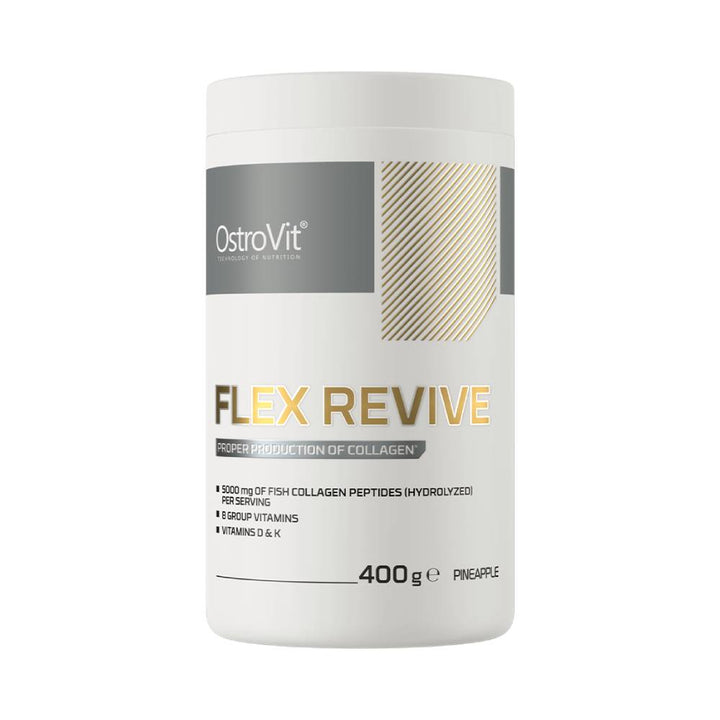 Black Friday - Reduceri Flex Revive pudra, 400g, Ostrovit, Supliment alimentar pentru oase si articulatii Pineapple Promotie 1