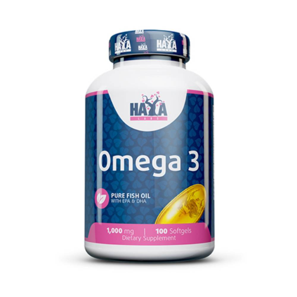 Black Friday - Reduceri Omega 3 1000mg, 100 capsule, Haya Labs, Acizi grasi din ulei de peste Promotie 1