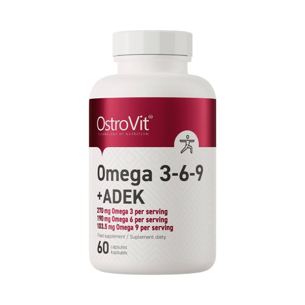 Black Friday - Reduceri Omega 3 - 6 - 9 + ADEK, 60 capsule, Ostrovit, Acizi grasi + complex de vitamine Promotie 1