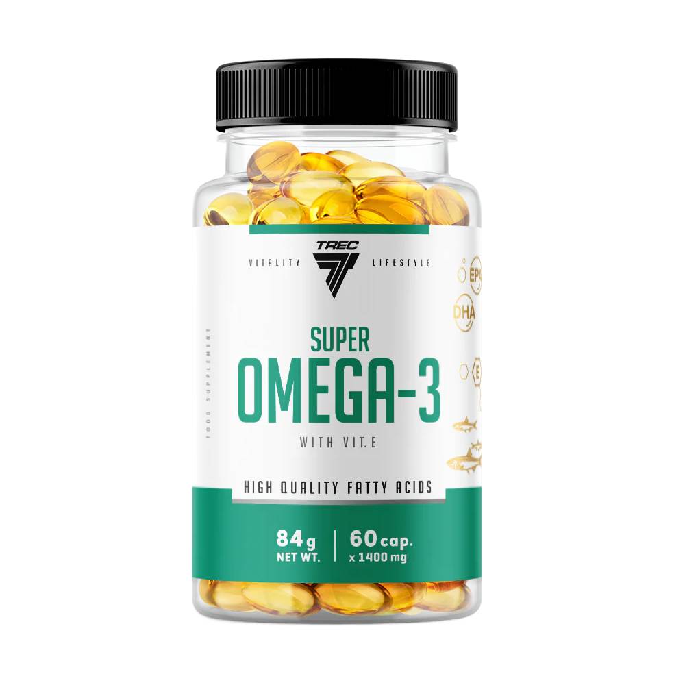 Black Friday - Reduceri Super Omega 3 + Vitamina E 120 capsule, Trec Nutrition, Acizi grasi din ulei de peste Promotie 1