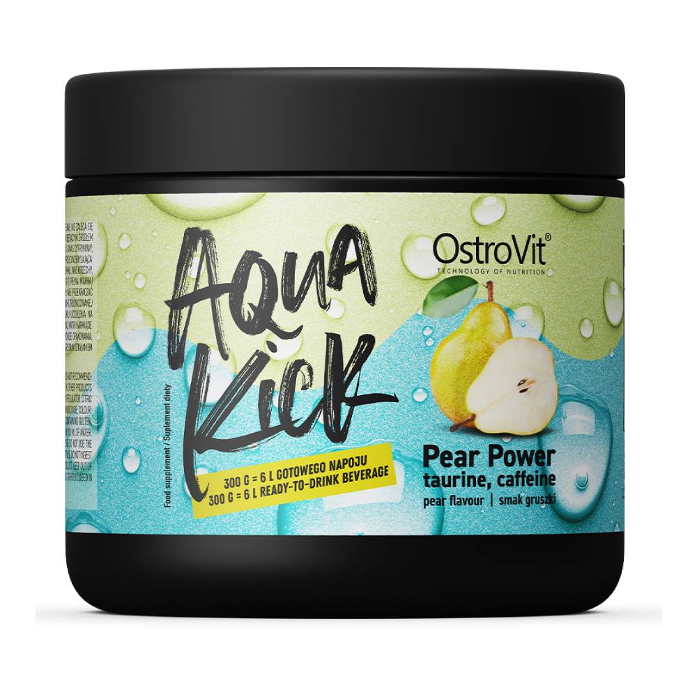 undefined | Aqua Kick Pear Power pudra, 300g, Ostrovit, Supliment alimentar pentru energie 0