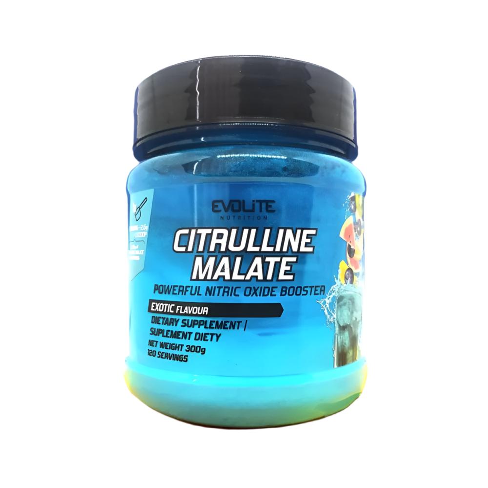 Pre - workout Citrulina malat pudra, 300g, Evolite Nutrition, Supliment alimentar pre - workout Exotic 1