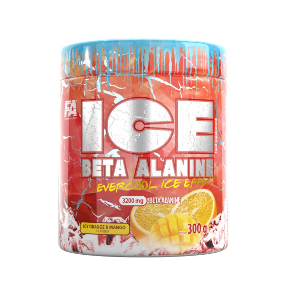 Black Friday - Reduceri Ice Beta Alanine pudra, 300g, Fitness Authority, Beta Alanina Icy Orange Mango Promotie 1