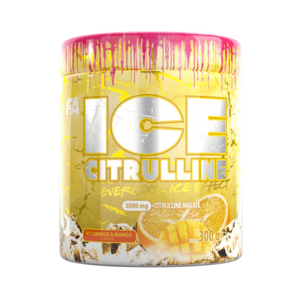 Black Friday - Reduceri Ice Citrulline pudra, 300g, Fitness Authority, Malat de citrulina Icy Orange Mango Promotie 1