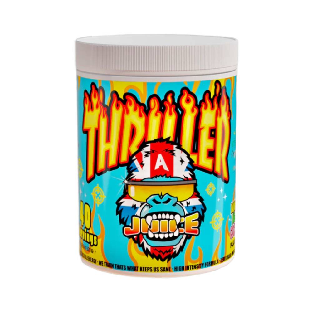 Black Friday - Reduceri Thriller Juice pudra, 520g, Gorilla Alpha, Supliment alimentar pre - workout cu cofeina Mighty Melon Cocktail Promotie 2