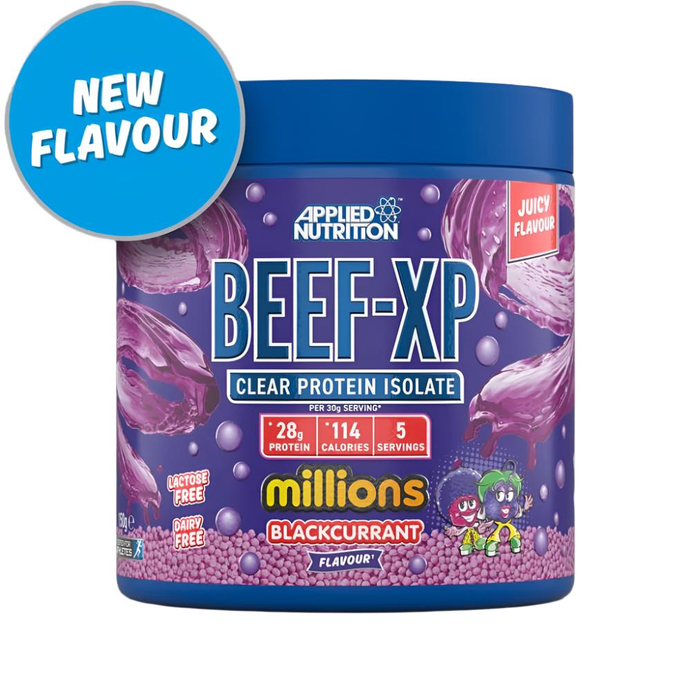 Black Friday - Reduceri Beef - XP pudra, 150g, Applied Nutrition, Proteina de vita Millions Blackcurrant Promotie 1