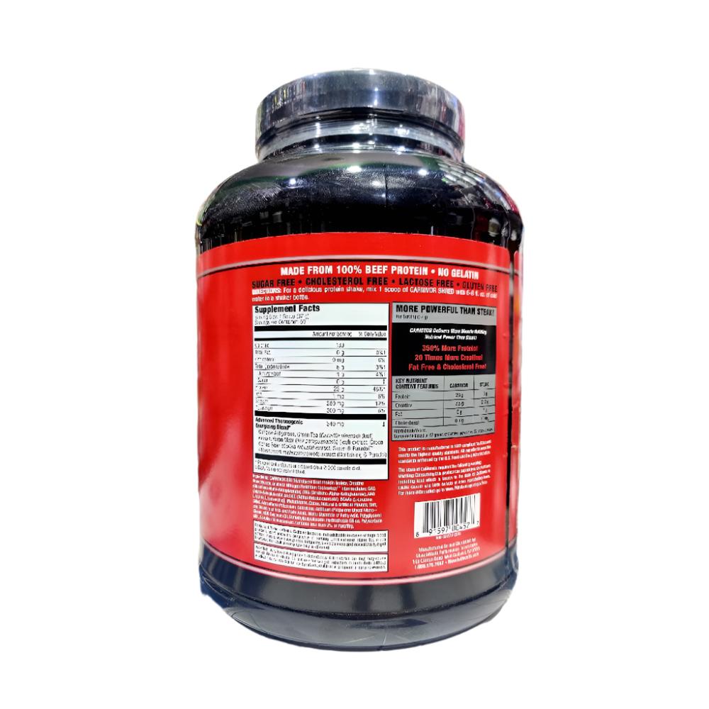 Black Friday - Reduceri Carnivor Shred, pudra, 2kg, Musclemeds, Hidrolizat proteic din carne de vita Chocolate Promotie 2