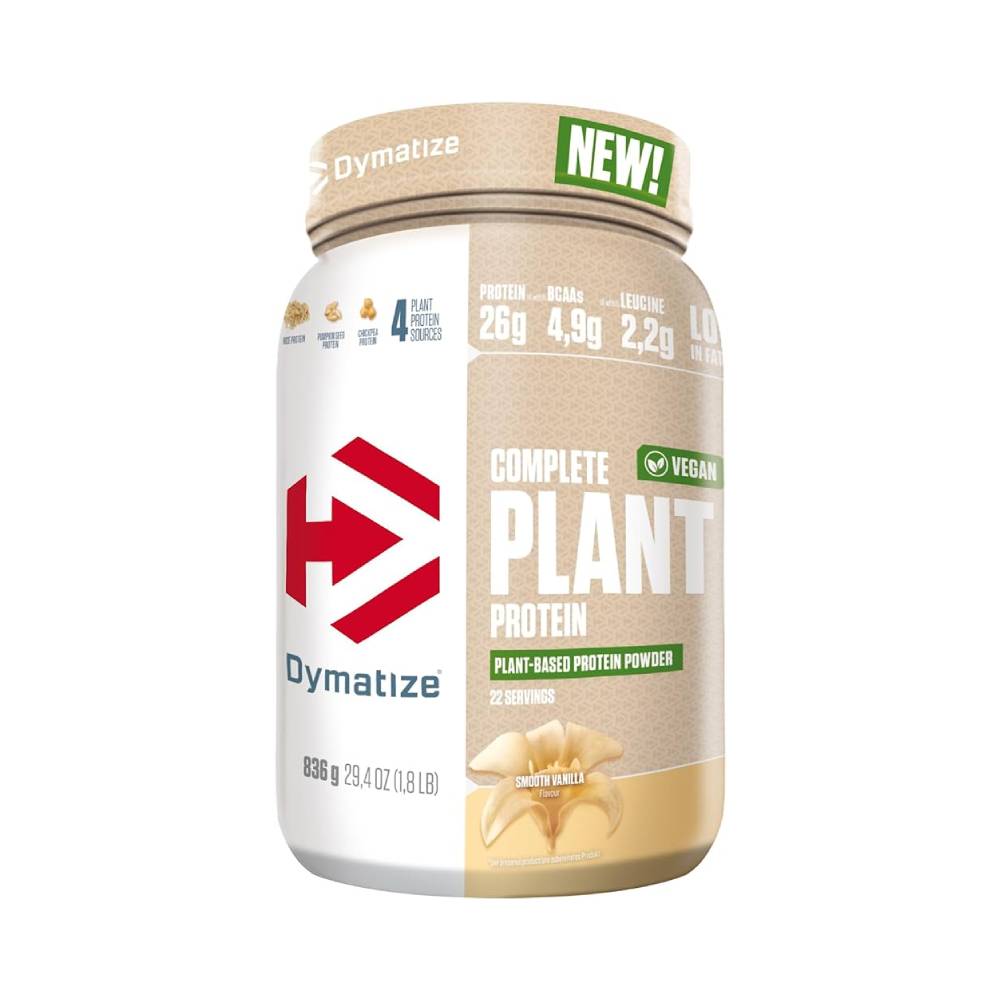 Proteina vegetala | Complete Plant Protein pudra, 836g, Dymatize, Proteina vegetala pentru crestere masa musculara 0