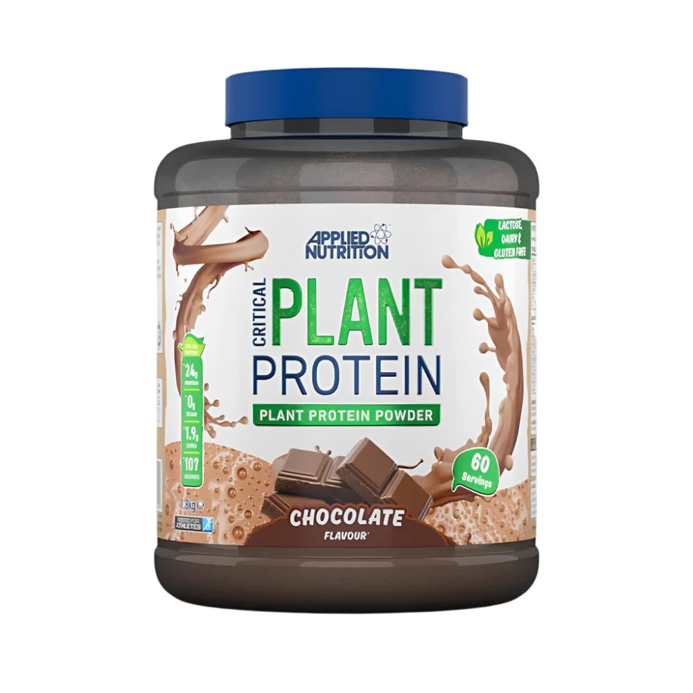 Black Friday - Reduceri Critical Plant Protein pudra, 1.8kg, Applied Nutrition, Proteina vegetala Strawberry Promotie 1