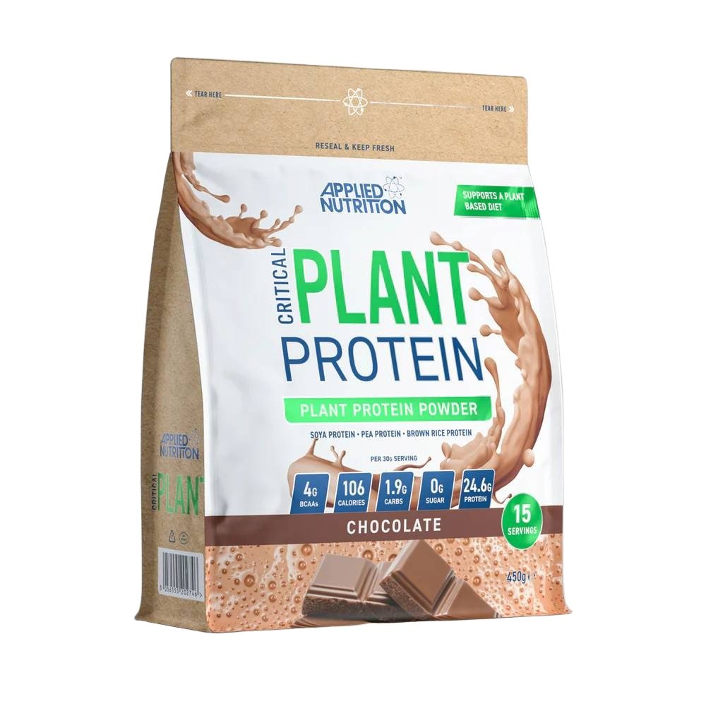 Black Friday - Reduceri Critical plant protein pudra, 450g, Applied Nutrition, Proteina vegetala Chocolate Promotie 1