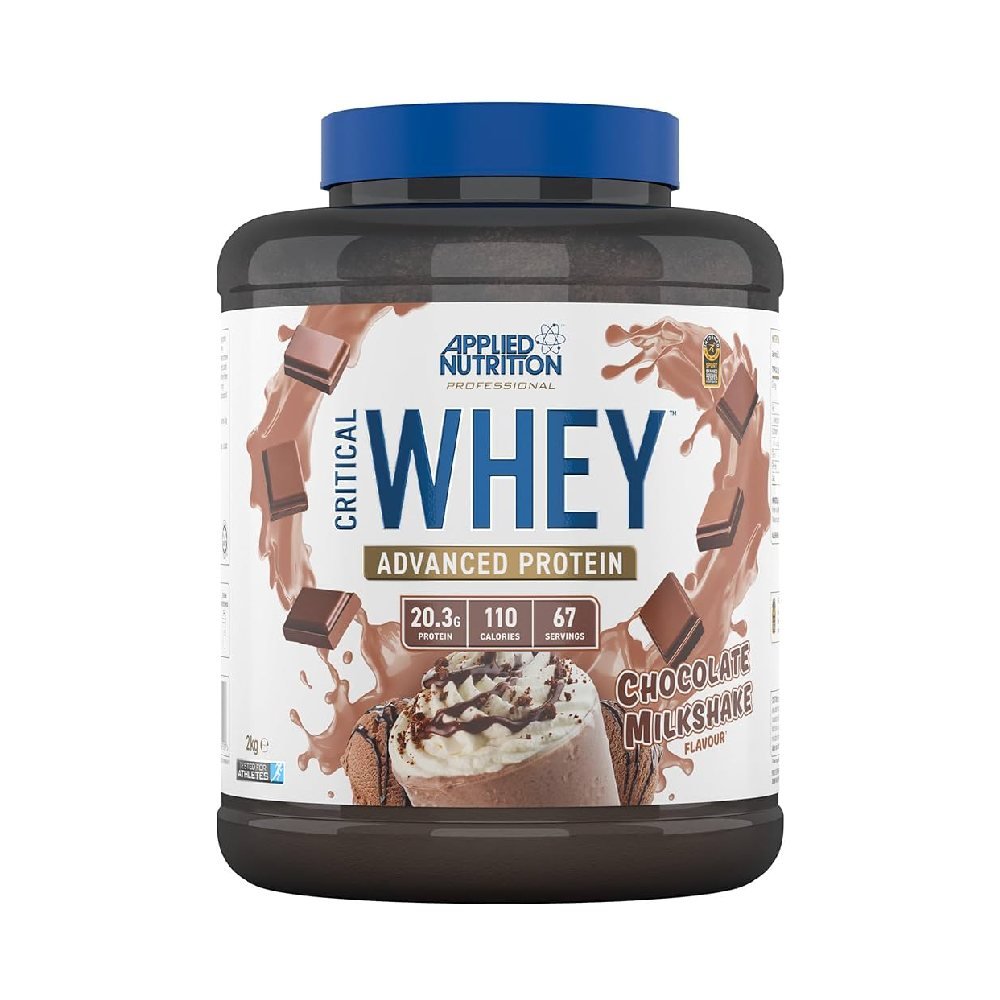 Black Friday - Reduceri Critical Whey, pudra, 2kg, Applied Nutrition, Concentrat si izolat proteic din zer Chocolate milkshake Promotie 2