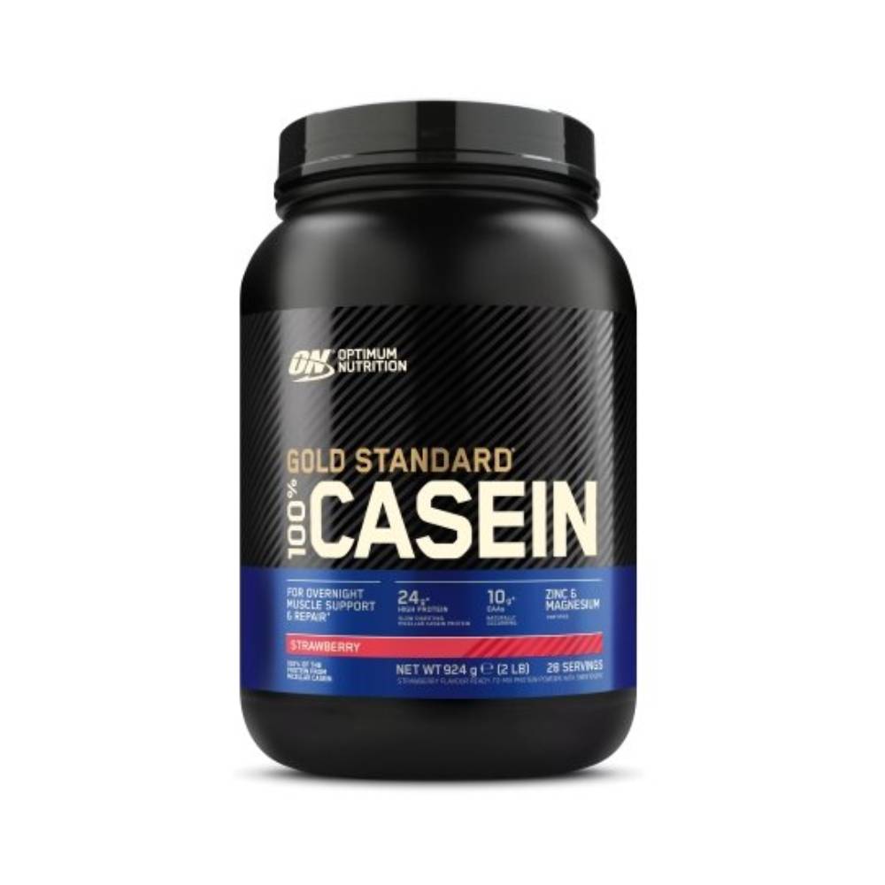 Black Friday - Reduceri Gold Standard 100% Casein pudra, 908g, Optimum Nutriton, Caseina Strawberry Promotie 2