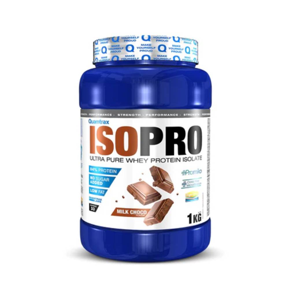 Black Friday - Reduceri Isopro Promiko® pudra, 1kg, Quamtrax, Izolat proteic din zer White Choco Promotie 1