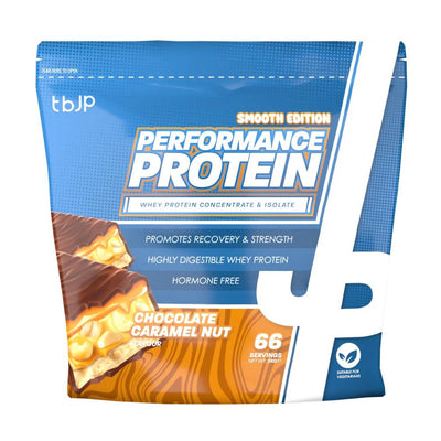 Proteine Performance Protein pudra, 2kg, TBJP Nutrition, Proteina de zer Chocolate Caramel Nut 1