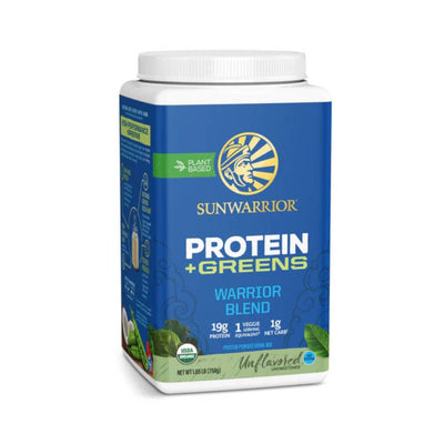 Proteina vegetala | Protein + Greens Warrior Blend, pudra, 750g, Sunwarrior, Superalimente verzi 0