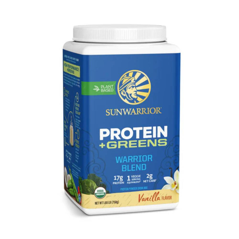 Proteina vegetala | Protein + Greens Warrior Blend, pudra, 750g, Sunwarrior, Superalimente verzi 1