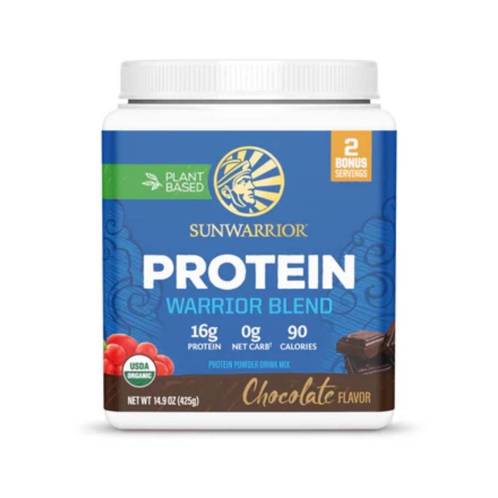 Proteina vegetala | Protein Warrior Blend pudra, 375g, Sunwarrior, Proteina vegetala 3